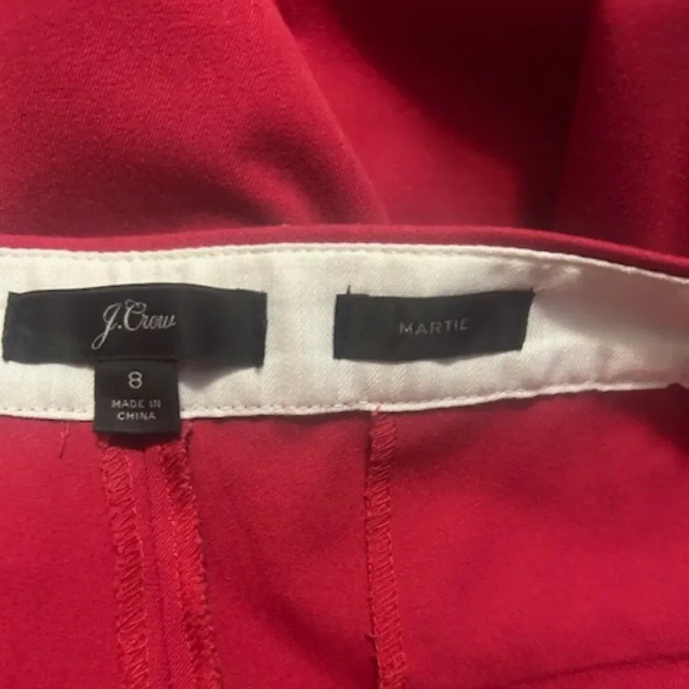 J. Crew Haute Pink ankle pants. size 8